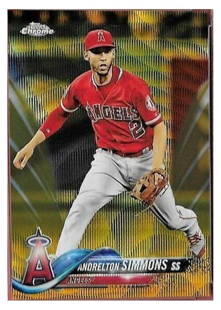 2018 Topps Chrome Base Set Andrelton Simmons #97 card