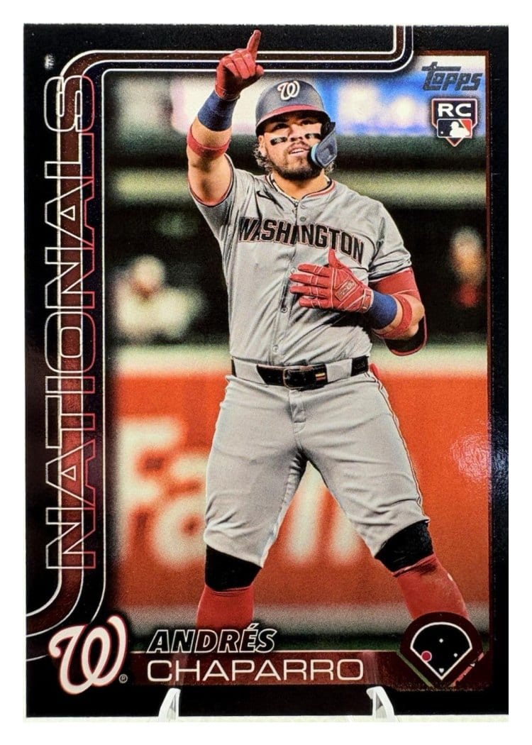 2025 Topps Base Set Andres Chaparro Black #167 card