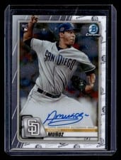 2020 Bowman Chrome Rookie Autographs Andres Muñoz #CRA-AM card