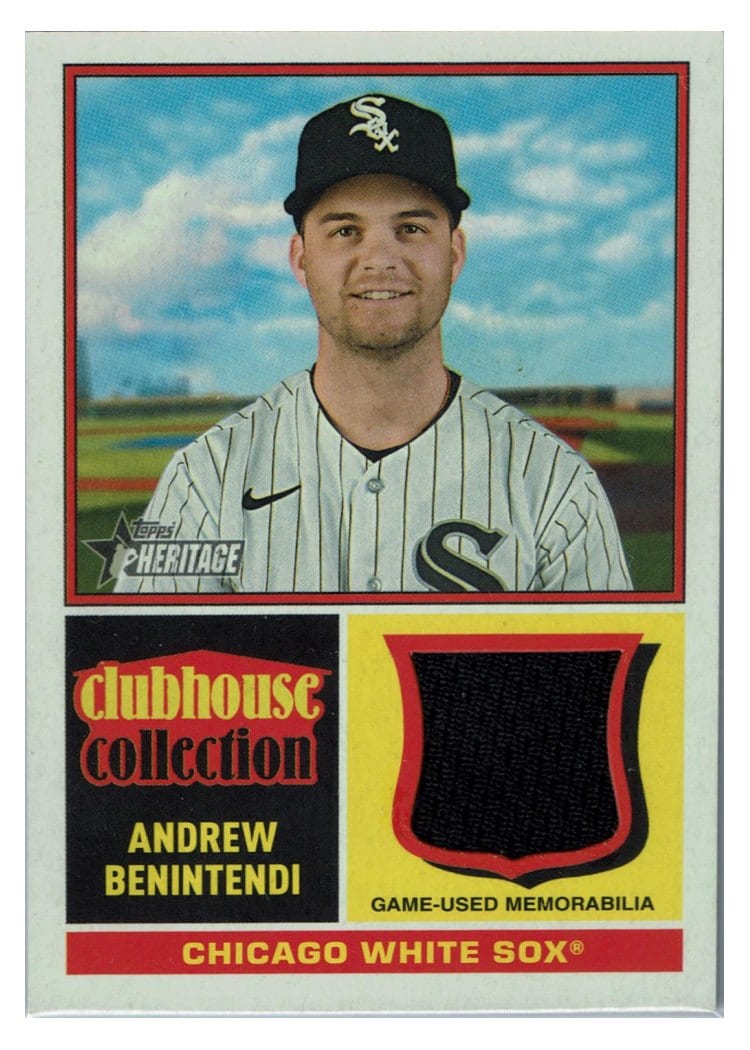 2025 Topps Heritage Clubhouse Collection Relics Andrew Benintendi #CCR-ABE card