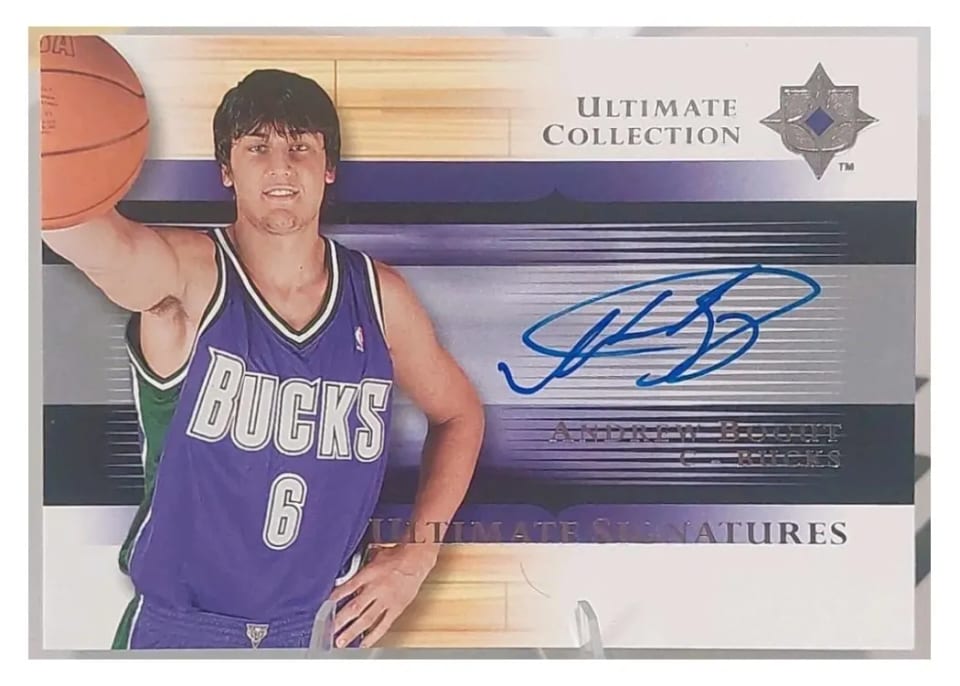 2005 Ultimate Collection Signature Andrew Bogut #US-AB card