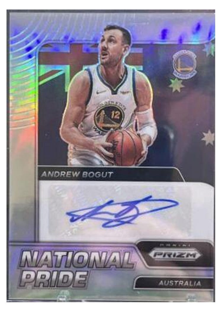2021-22 Panini Chronicles National Pride Signatures Andrew Bogut #NPS-ADB card