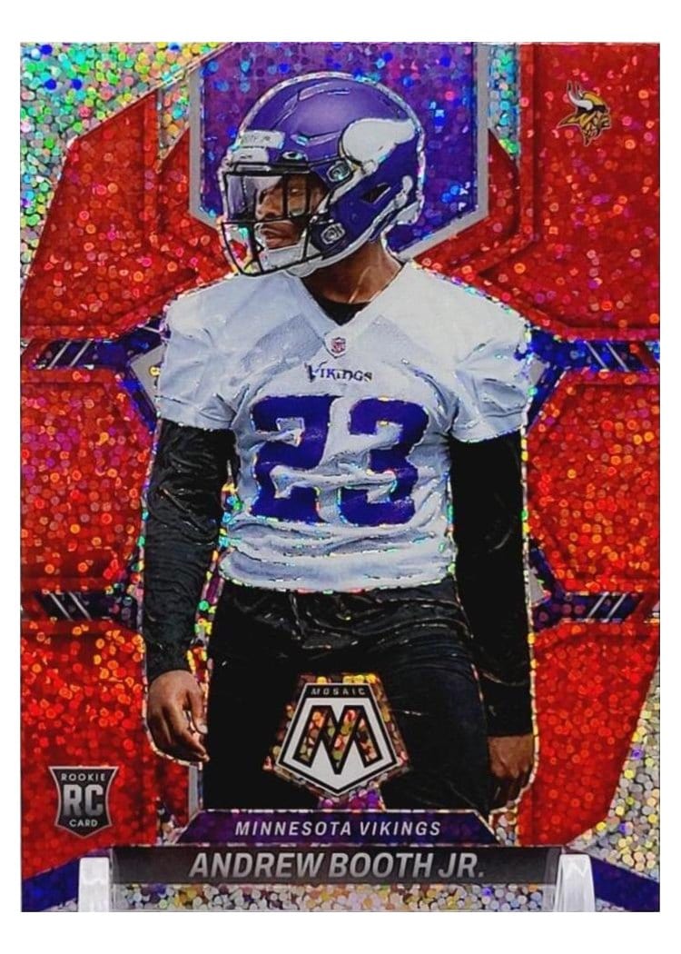 2022 Panini Mosaic Base Set Andrew Booth Jr White Sparkle #386 card