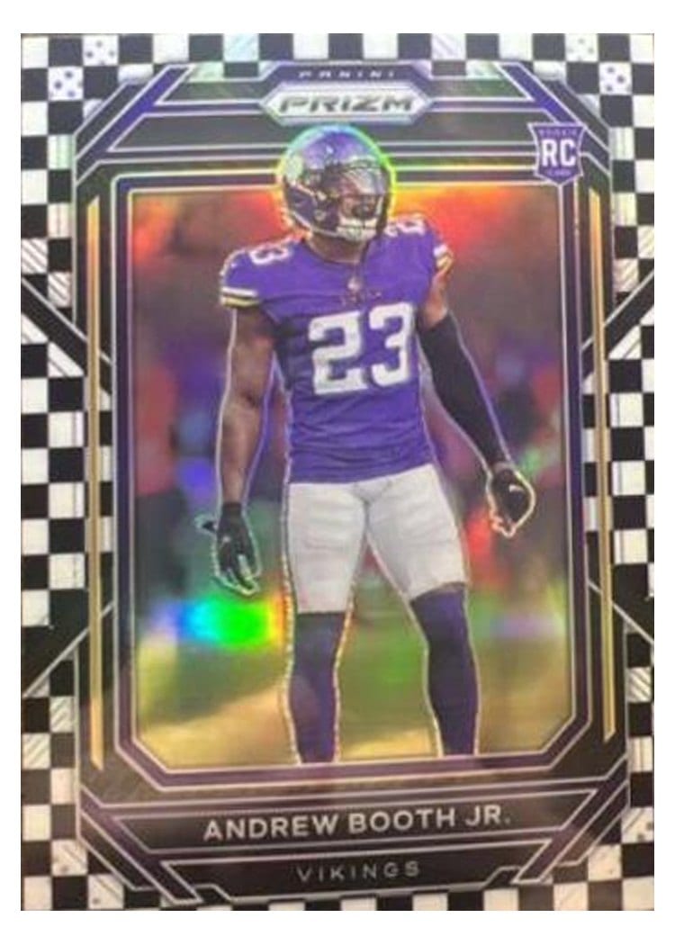 2022 Panini Prizm Base Set Andrew Booth Jr. #387 card
