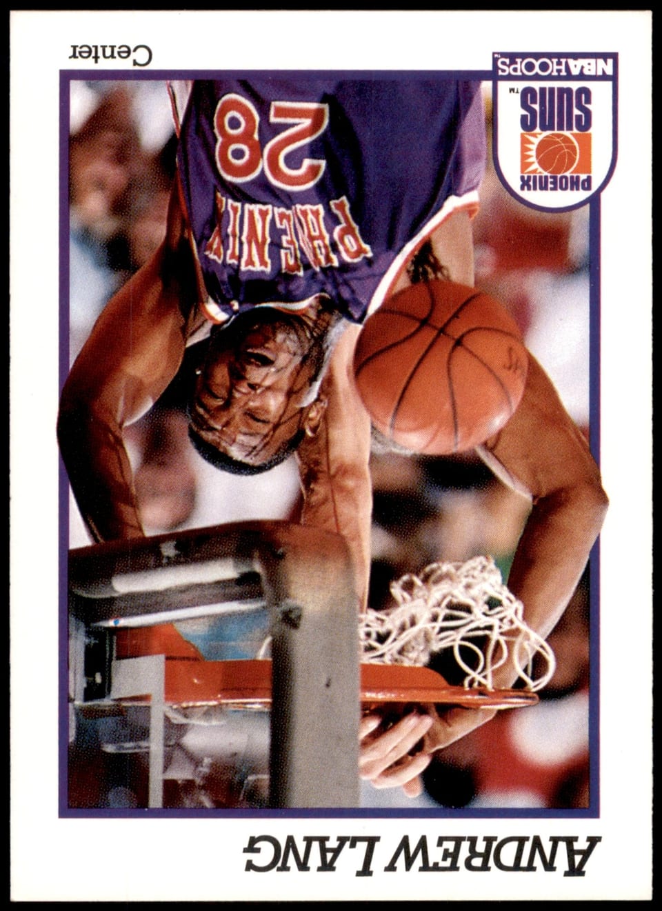 1991-92 Hoops Base Set Andrew Lang #166 card