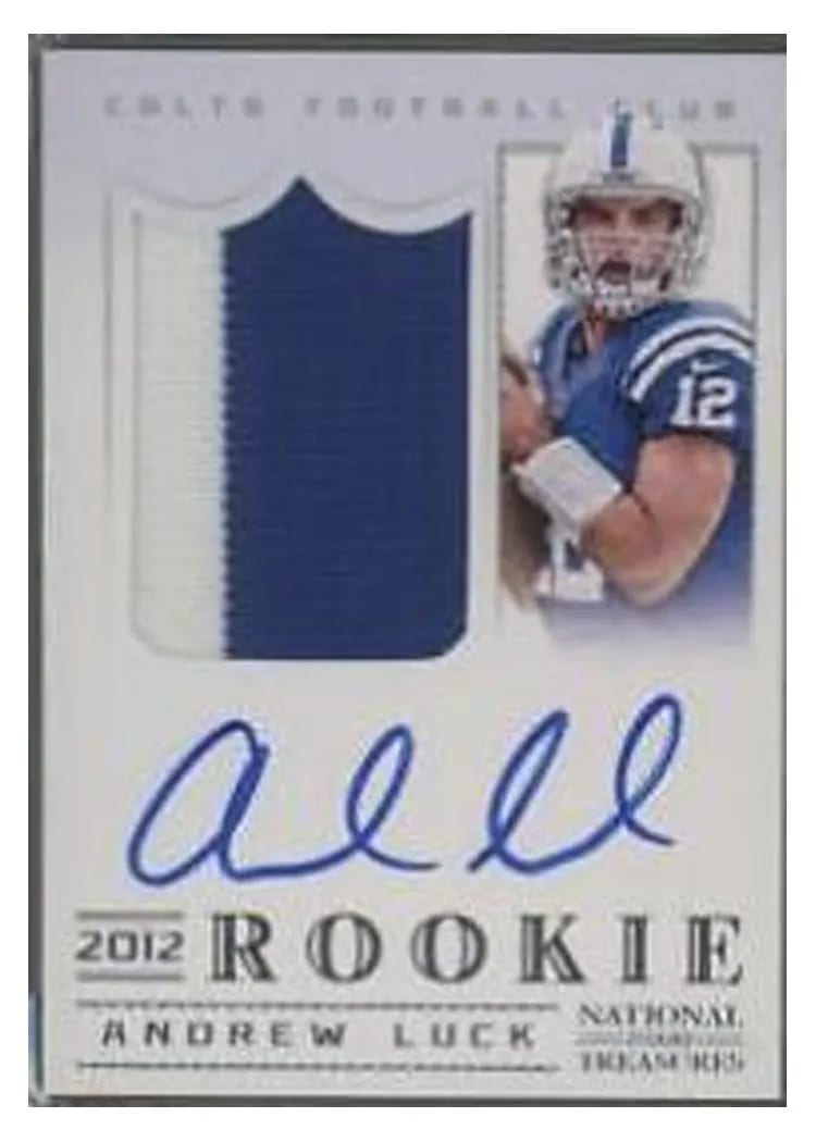 2012 Panini National Treasures Andrew Luck #301 card