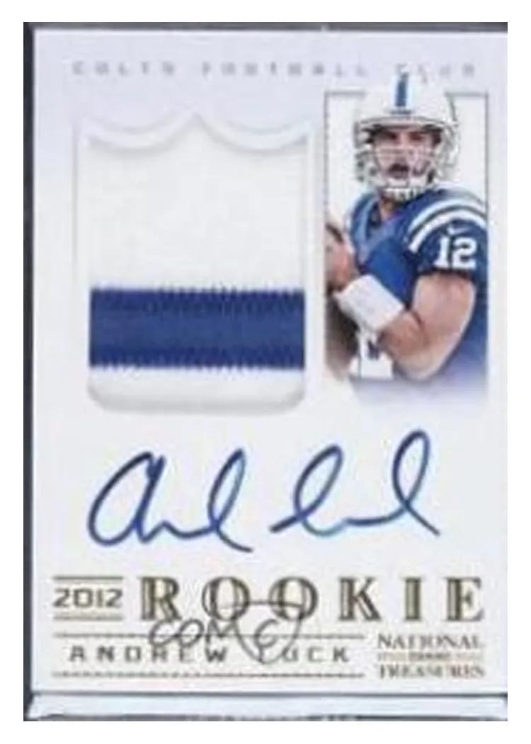 2012 Panini National Treasures Andrew Luck #301 card