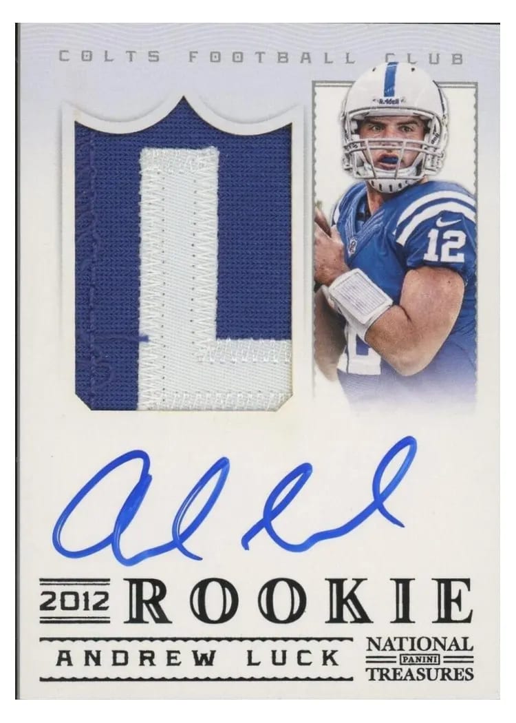 2012 Panini National Treasures Andrew Luck #301 card