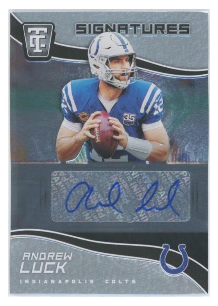 2021 Panini Chronicles Totally Certified Signatures Andrew Luck #TCS-ALU card