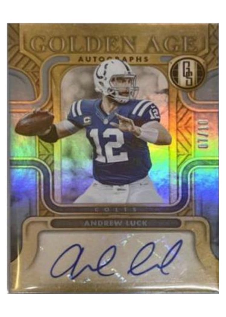 2022 Panini Gold Standard Golden Age Autographs Andrew Luck #GAA-ALU card
