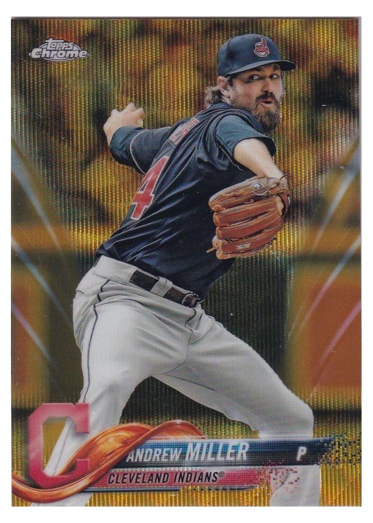 2018 Topps Chrome Base Set Andrew Miller #117 card