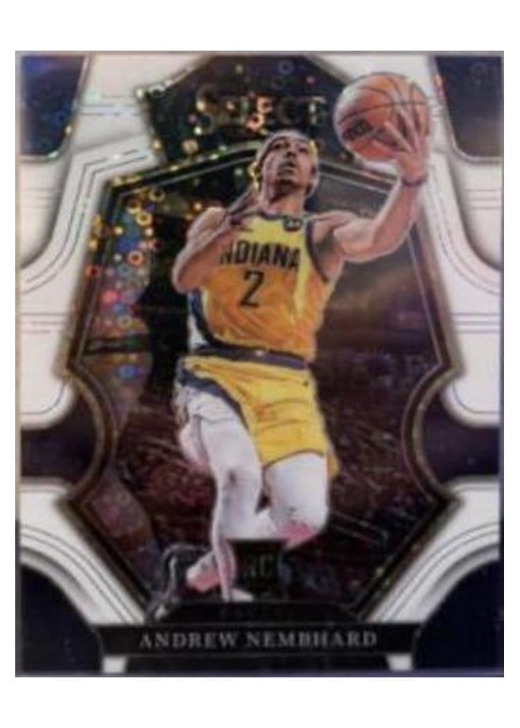 2022-23 Panini Select Base Set Andrew Nembhard White Disco Prizm #186 card