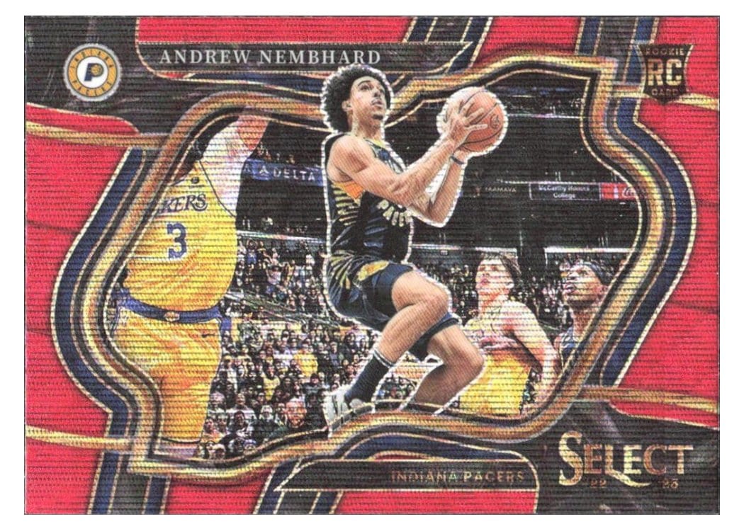2022-23 Panini Select Base Set Andrew Nembhard Red Wave Prizm #280 card
