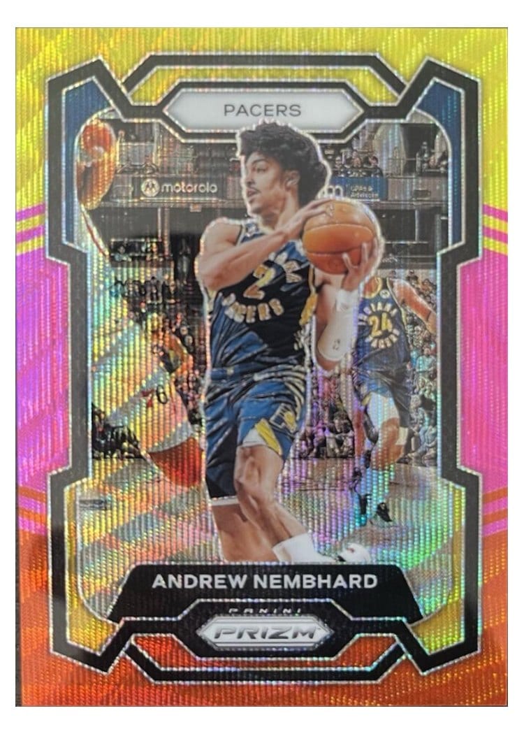 2023-24 Panini Prizm Base Set Andrew Nembhard #211 card