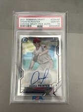 2021 Bowman Draft Chrome Draft Autographs Andrew Painter #CDA-AP card