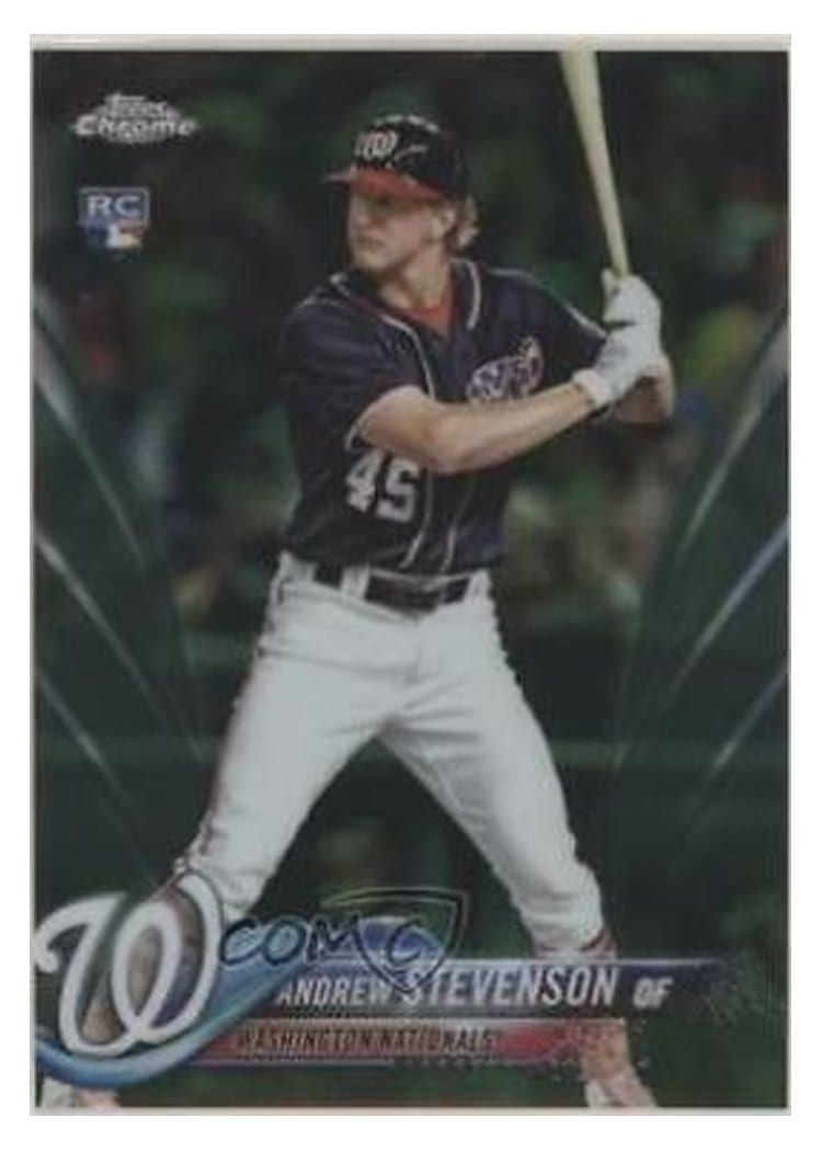 2018 Topps Chrome Base Set Andrew Stevenson #198 card