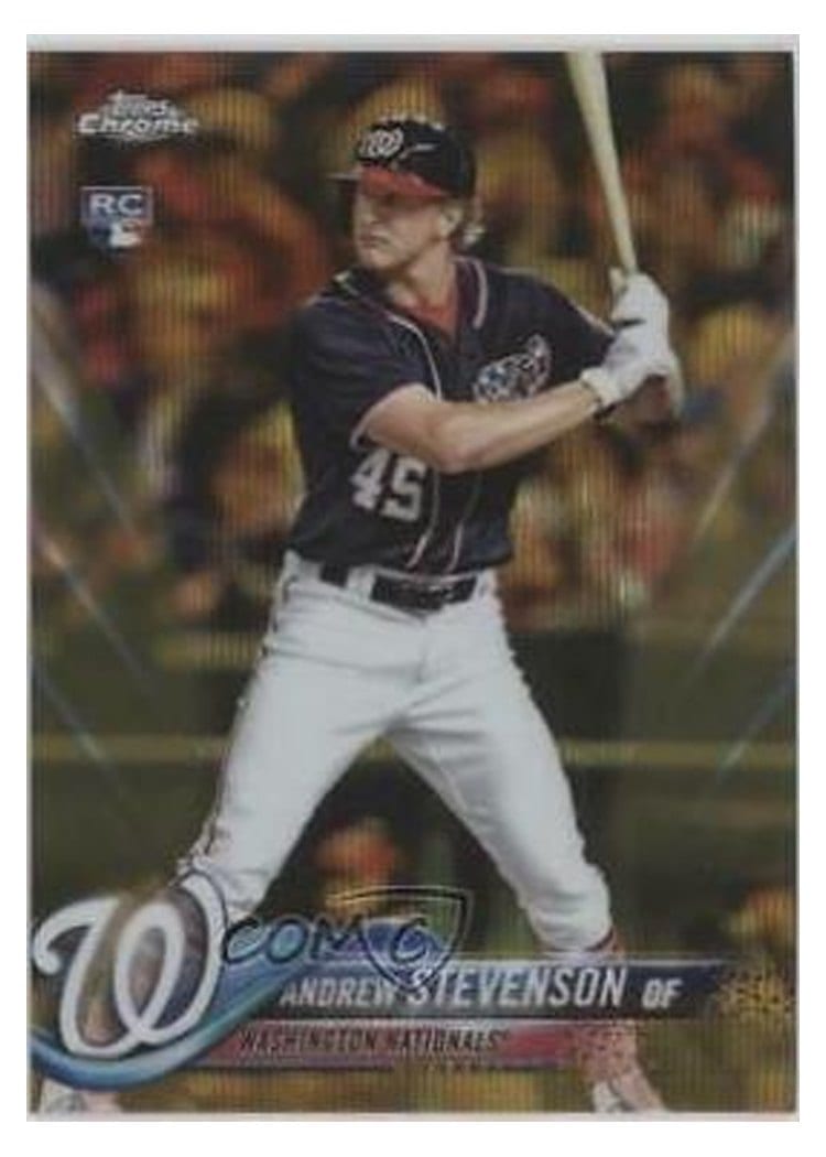 2018 Topps Chrome Base Set Andrew Stevenson #198 card