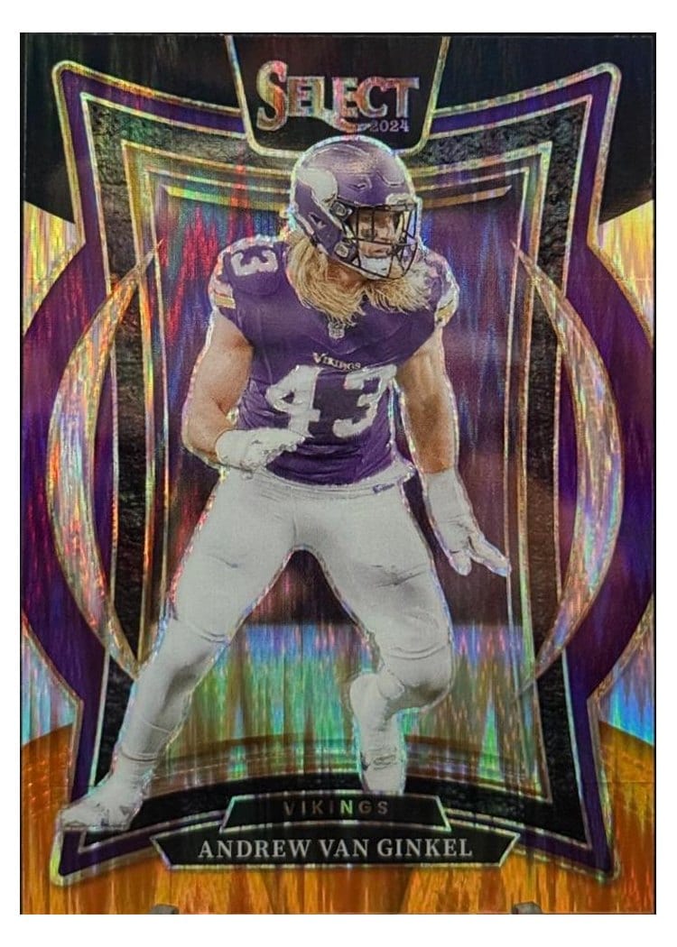 2024 Panini Select Base Set Andrew Van Ginkel Black Orange Prizm Shock #6 card