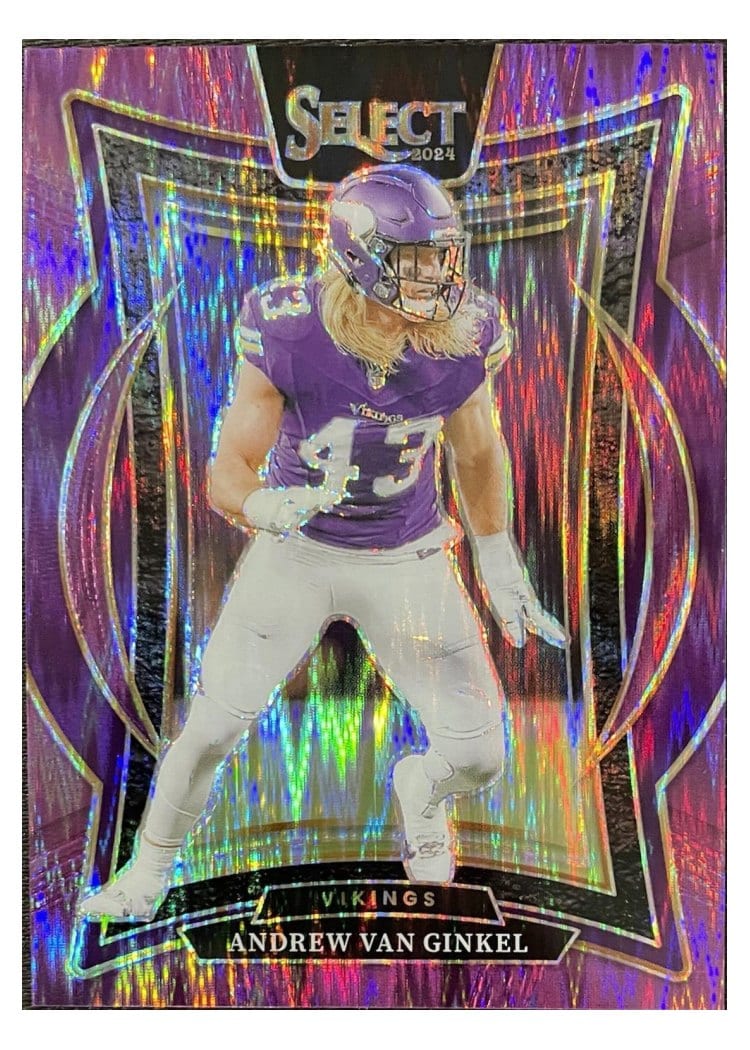 2024 Panini Select Base Set Andrew Van Ginkel Purple Prizm Shock #6 card