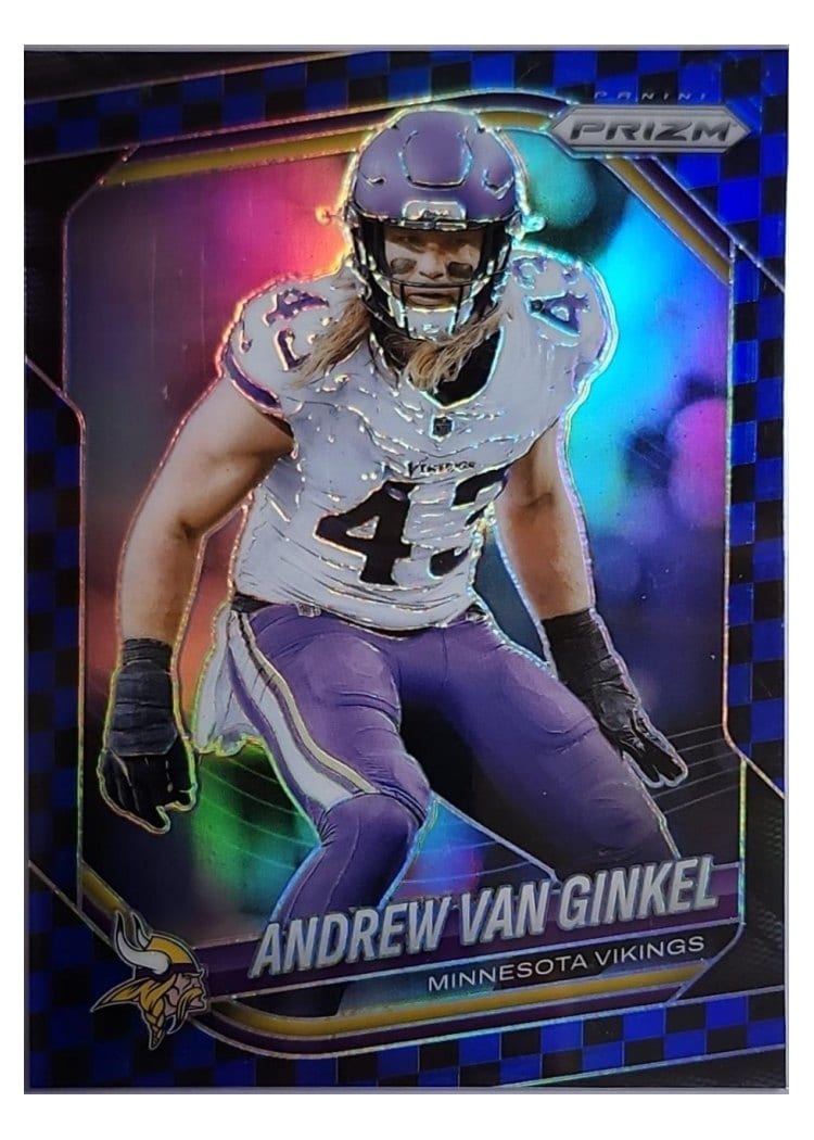 2025 Panini Prizm Base Set Andrew Van Ginkel Black Blue Checker #63 card