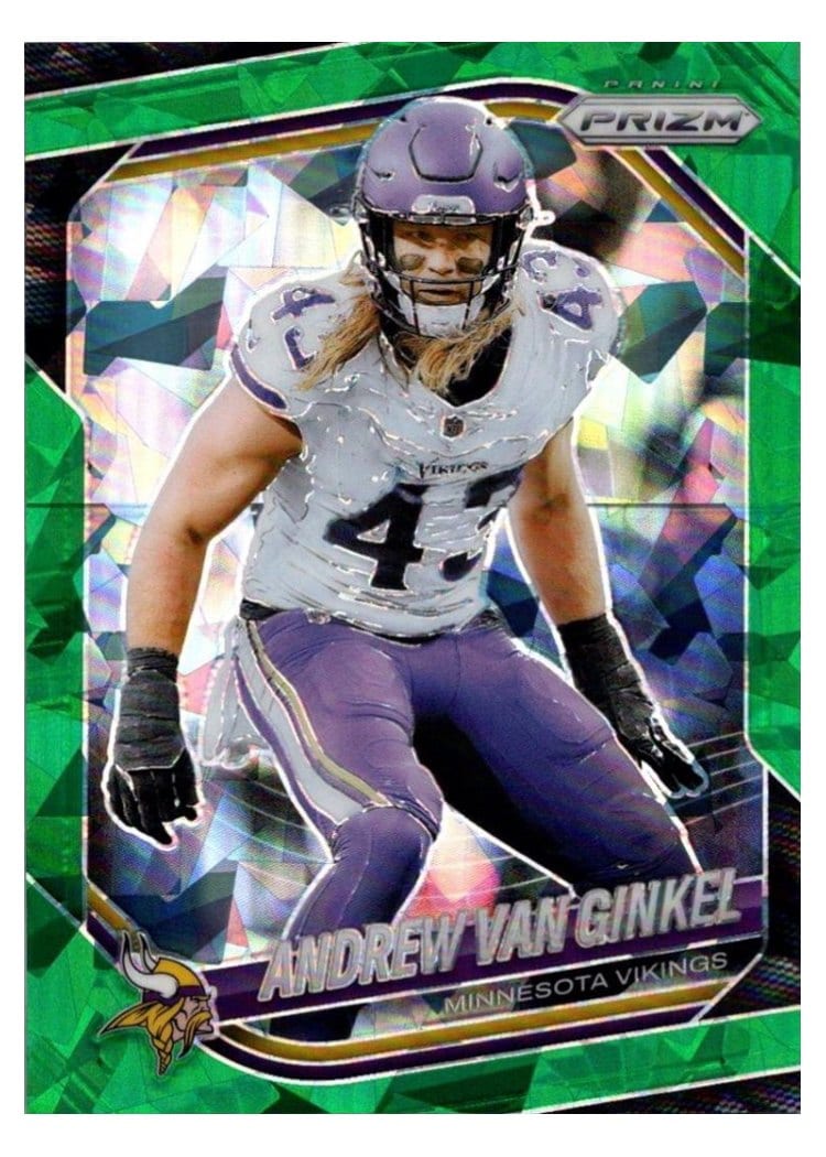2025 Panini Prizm Base Set Andrew Van Ginkel Green Ice #63 card