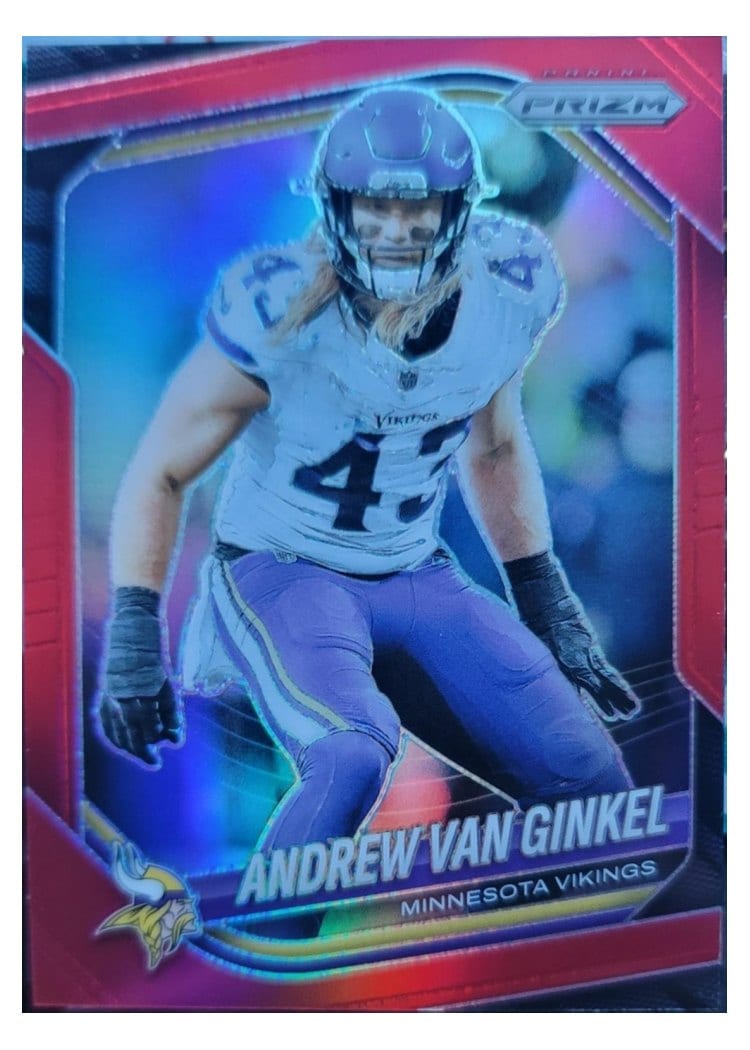 2025 Panini Prizm Base Set Andrew Van Ginkel Red #63 card