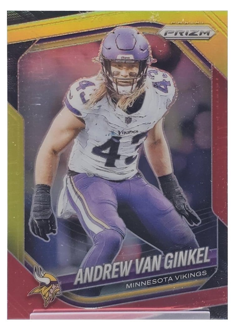 2025 Panini Prizm Base Set Andrew Van Ginkel Red Yellow #63 card