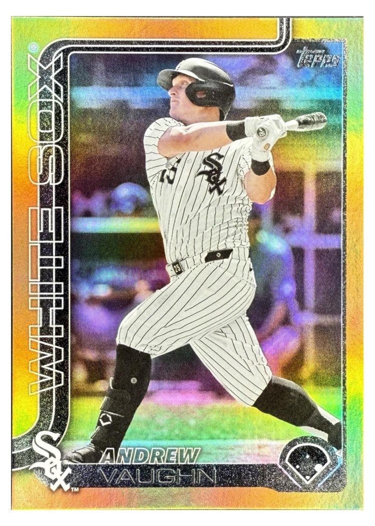 2025 Topps Base Set Andrew Vaughn Gold Rainbow #121 card