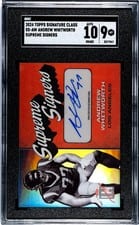 2024 Topps Signature Class Supreme Signers Andrew Whitworth #SS-AW card