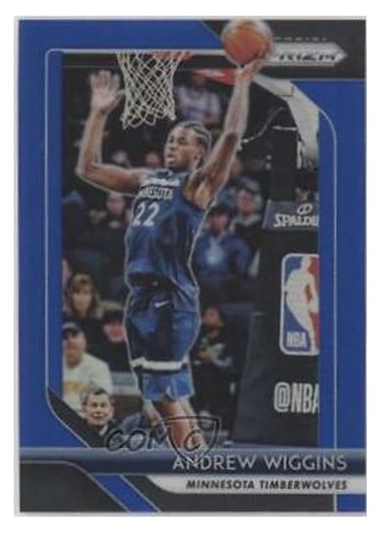 2018-19 Panini Prizm Base Set Andrew Wiggins #87 card
