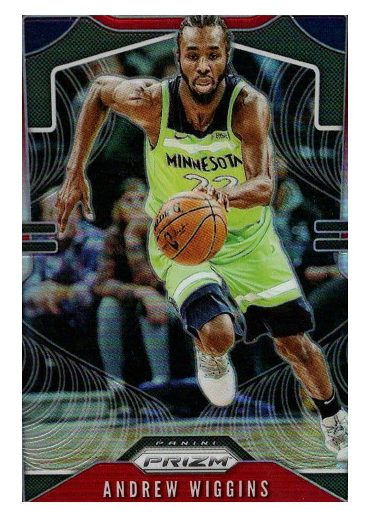 2019-20 Panini Prizm Base Set Andrew Wiggins Red Prizm #160 card