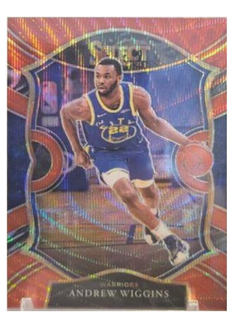 2020-21 Panini Select Base Set Andrew Wiggins Red Wave #6 card