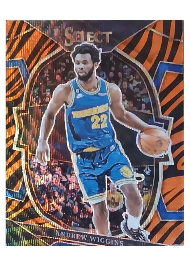 2022-23 Panini Select Base Set Andrew Wiggins Tiger Prizm #10 card
