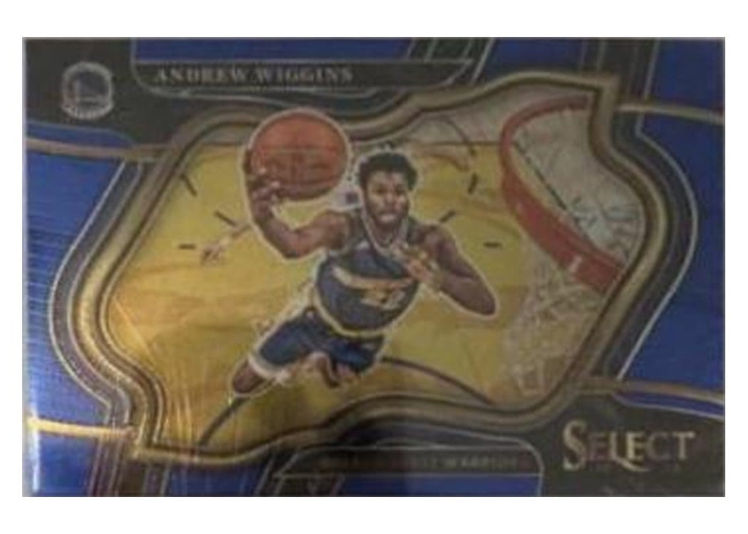 2022-23 Panini Select Base Set Andrew Wiggins Blue Prizm #210 card