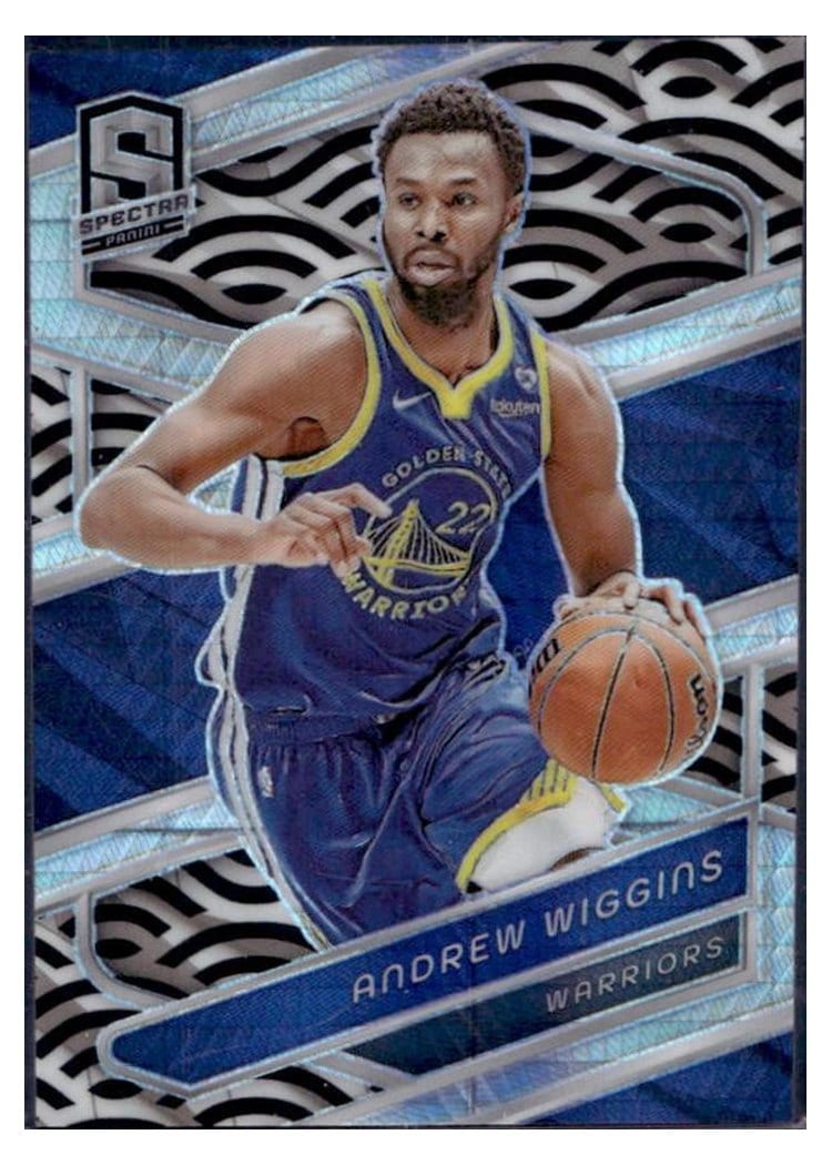 2023-24 Panini Spectra Base Set Andrew Wiggins Black White International #102 card
