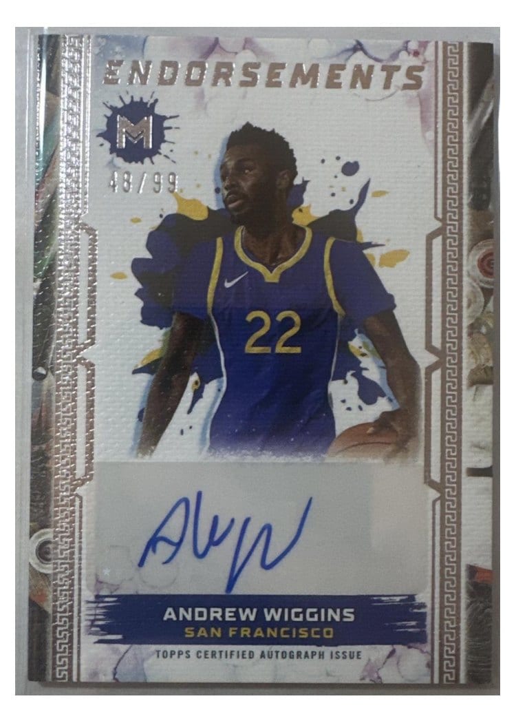 2023-24 Topps Motif Motif Endorsements Andrew Wiggins #ME-AW card