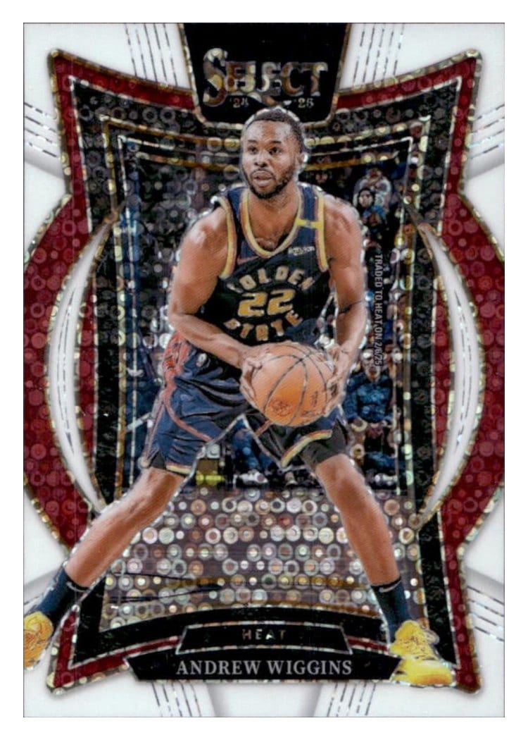 2024-25 Panini Select Base Set Andrew Wiggins White Disco Prizm #5 card