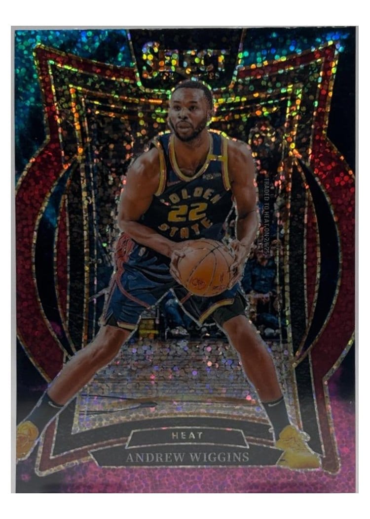 2024-25 Panini Select Base Set Andrew Wiggins Cosmic Prizm #5 card