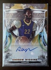 2024-25 Topps Inception Grail Chasing Signatures Andrew Wiggins #GCS-AW card