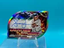 2024 Topps Cosmic Chrome Launched Into Orbit Autographs Andruw Jones #LIOA-AJ card