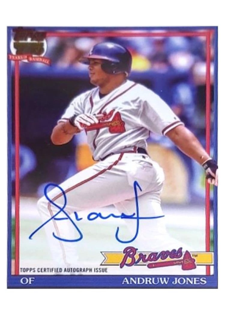 2026 Topps 1991 Topps Autographs Andruw Jones #91A-DRU card