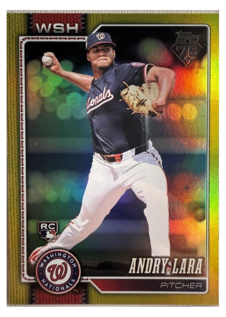 2026 Topps Base Set Andry Lara Yellow Rainbow #36 card