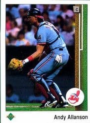 1989 Upper Deck Base Set Andy Allanson #217 card