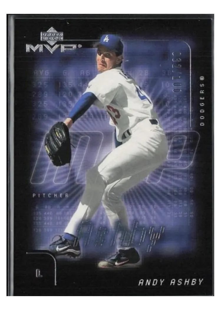 2002 Upper Deck MVP Andy Ashby #201 card