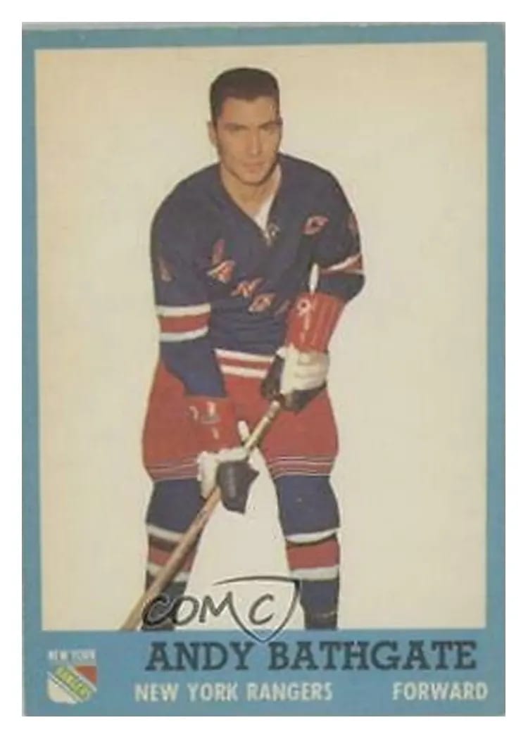 1962 Topps Andy Bathgate #52 card