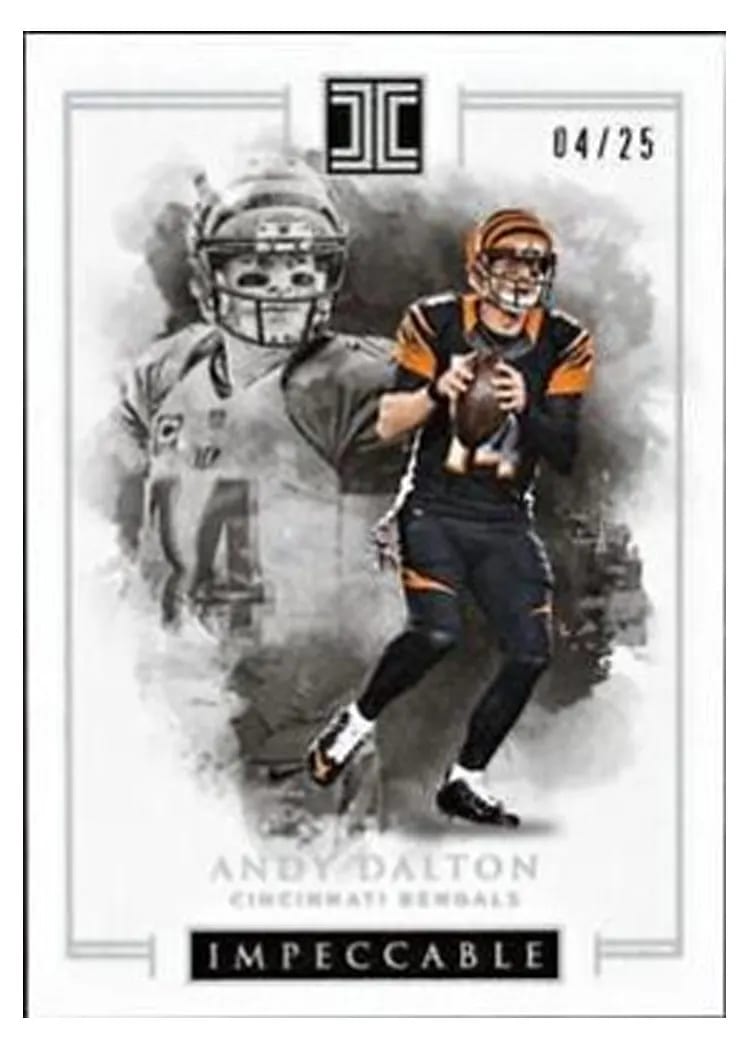2016 Panini Impeccable Andy Dalton #5 card