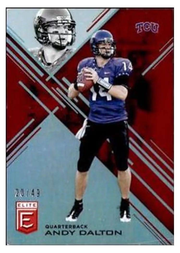 2017 Panini Elite Draft Picks Andy Dalton #8 card