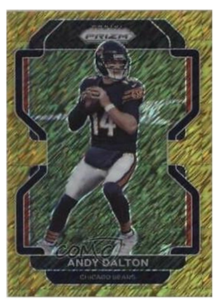 2021 Panini Prizm Base Set Andy Dalton #161 card