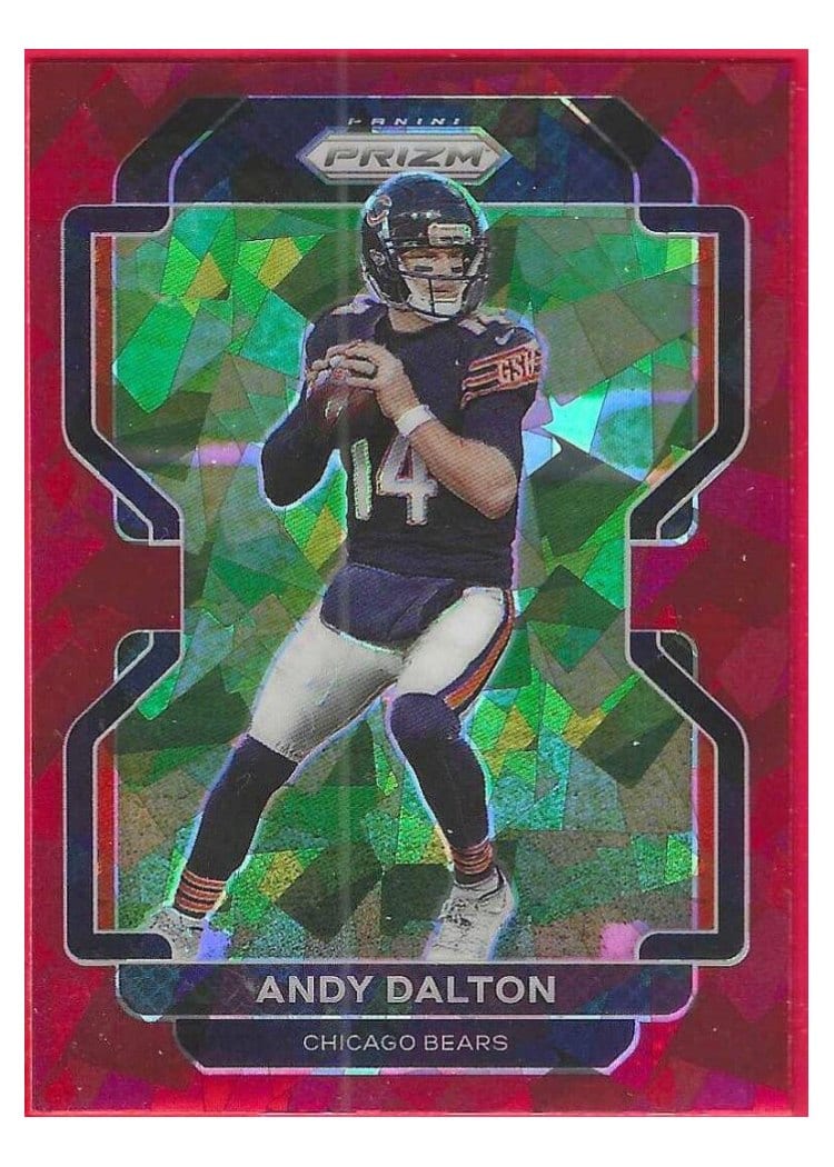 2021 Panini Prizm Base Set Andy Dalton Red Ice Prizm #161 card