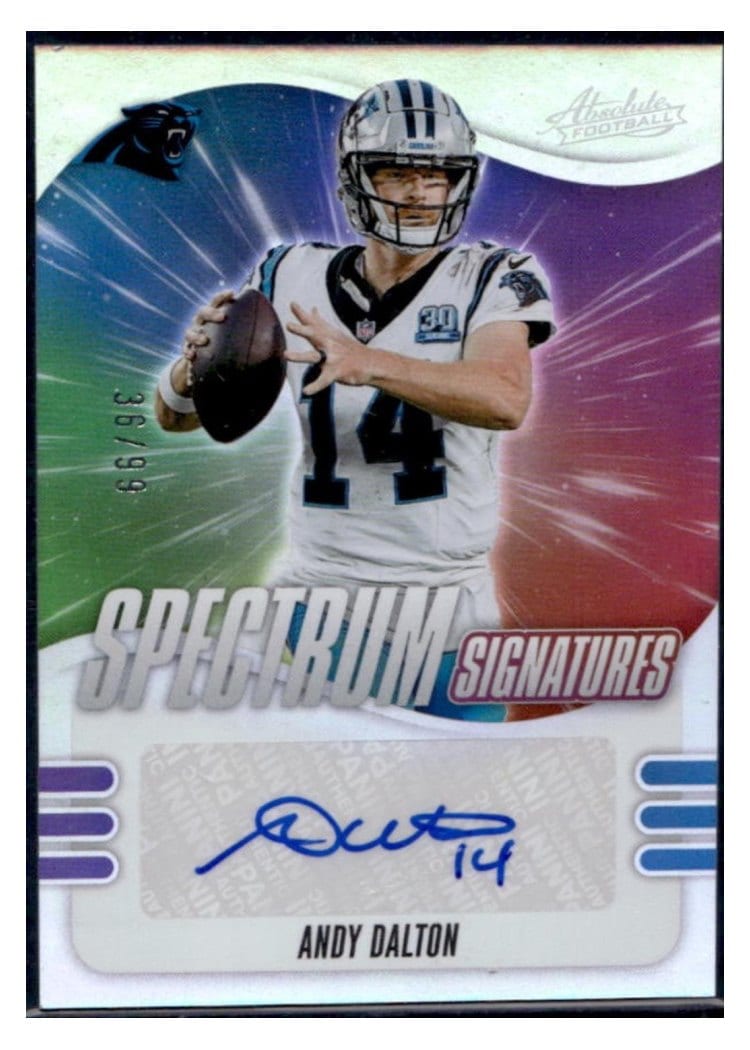 2025 Panini Absolute Spectrum Signatures Andy Dalton #SPS-ADN card